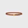 Triomphe Belt 18Mm in Natural Calfskin Triomphe Belt 18Mm in Natural Calfskin