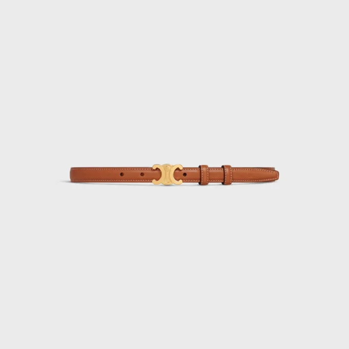 Triomphe Belt 18Mm in Natural Calfskin Triomphe Belt 18Mm in Natural Calfskin
