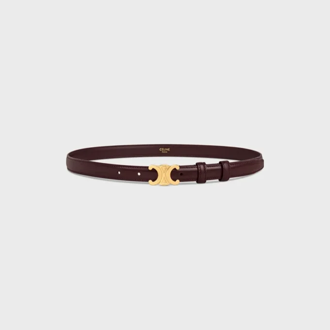 Triomphe Belt 18Mm in Taurillon Leather Triomphe Belt 18Mm in Taurillon Leather