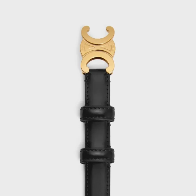 Triomphe Belt 18Mm in Taurillon Leather Triomphe Belt 18Mm in Taurillon Leather