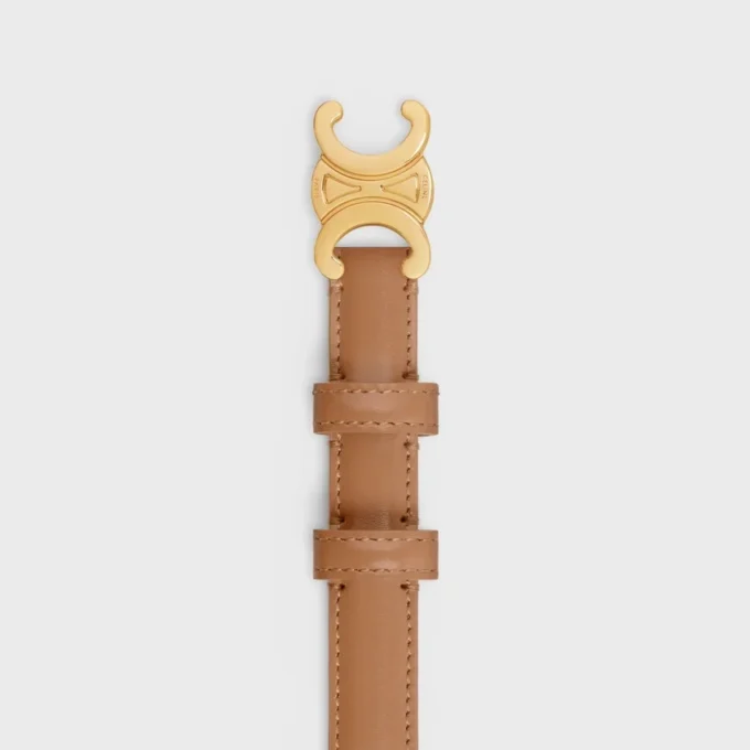 Triomphe Belt 18Mm in Taurillon Leather Triomphe Belt 18Mm in Taurillon Leather