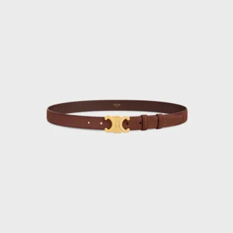Triomphe Belt 25Mm in Grained Nubuck Calfskin
