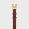 Triomphe Belt 25Mm in Grained Nubuck Calfskin Triomphe Belt 25Mm in Grained Nubuck Calfskin