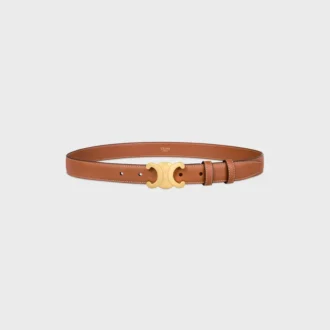 Triomphe Belt 25Mm  in Natural Calfskin