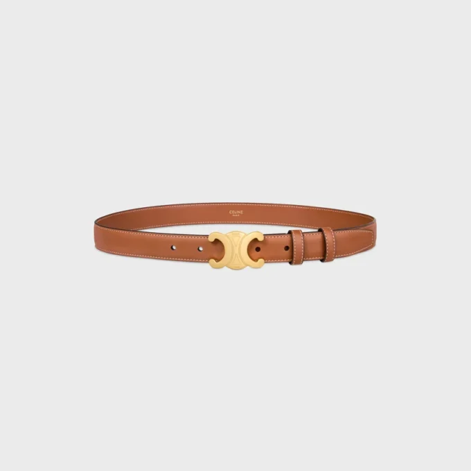 Triomphe Belt 25Mm in Natural Calfskin Triomphe Belt 25Mm in Natural Calfskin
