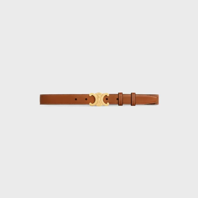 Triomphe Belt 25Mm in Natural Calfskin Triomphe Belt 25Mm in Natural Calfskin