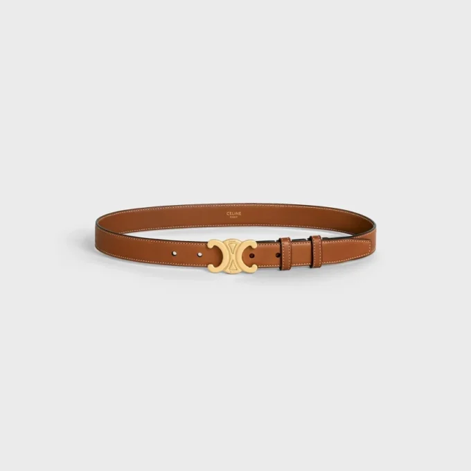 Triomphe Belt 25Mm in Natural Calfskin Triomphe Belt 25Mm in Natural Calfskin