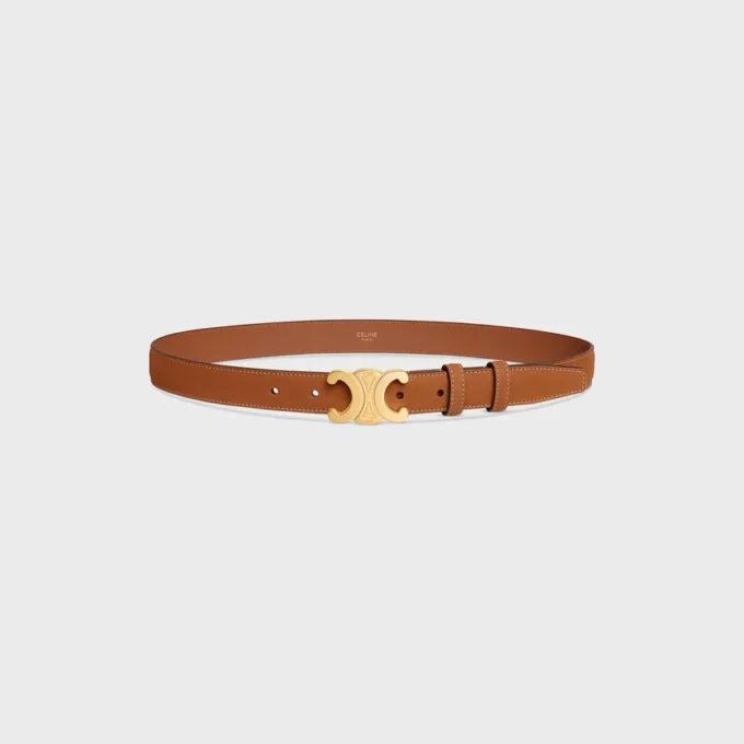 Triomphe Belt 25Mm in Nubuck Calfskin Triomphe Belt 25Mm in Nubuck Calfskin