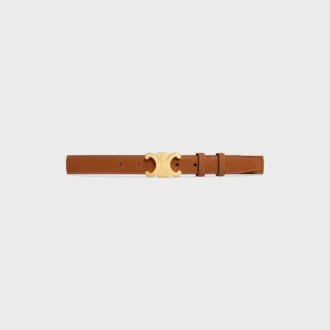 Triomphe Belt 25Mm in Nubuck Calfskin