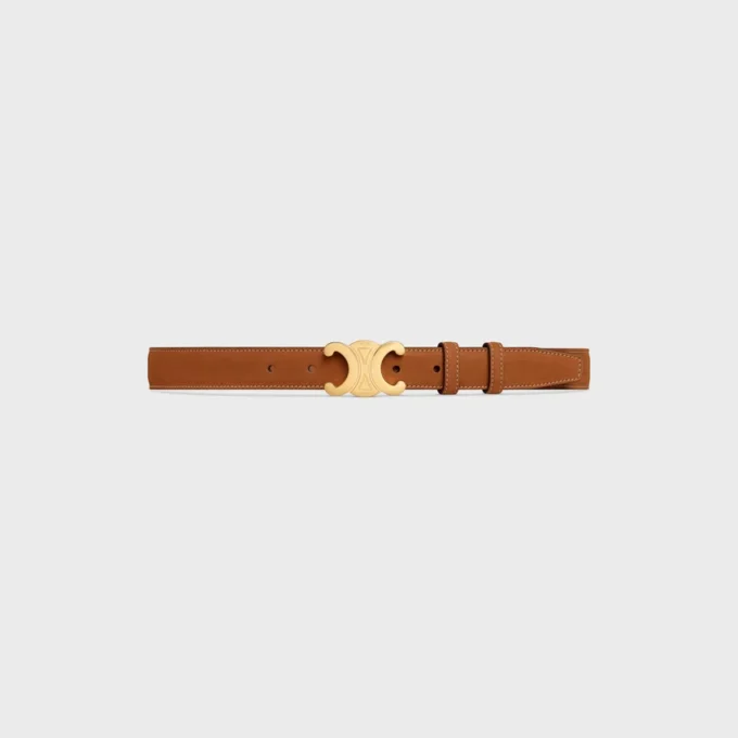 Triomphe Belt 25Mm in Nubuck Calfskin Triomphe Belt 25Mm in Nubuck Calfskin