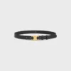 Triomphe Belt 25Mm in Taurillon Leather Triomphe Belt 25Mm in Taurillon Leather