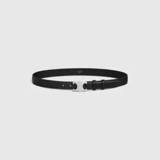 Triomphe Belt 25Mm  in Taurillon Leather