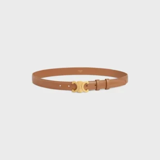 Triomphe Belt 25Mm  in Taurillon Leather