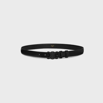 Triomphe Belt 25Mm in Taurillon Leather