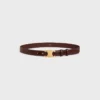 Triomphe Belt 25Mm in Taurillon Leather Triomphe Belt 25Mm in Taurillon Leather