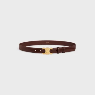 Triomphe Belt 25Mm in Taurillon Leather