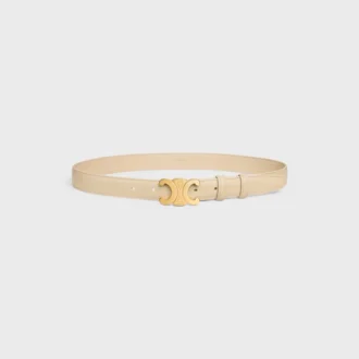 Triomphe Belt 25Mm in Taurillon Leather
