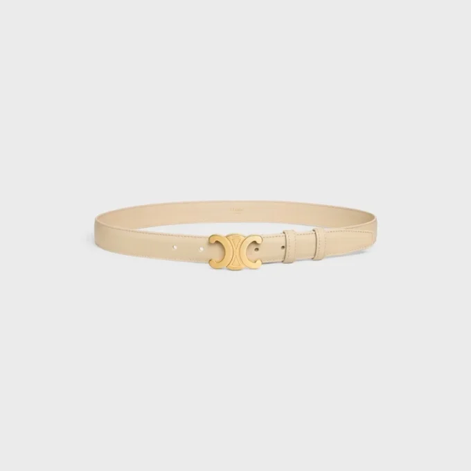 Triomphe Belt 25Mm in Taurillon Leather Triomphe Belt 25Mm in Taurillon Leather