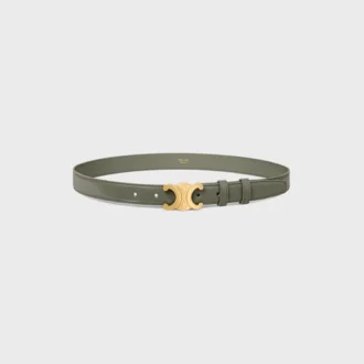 Triomphe Belt 25Mm in Taurillon Leather