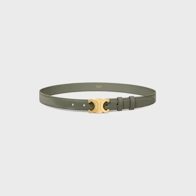 Triomphe Belt 25Mm in Taurillon Leather Triomphe Belt 25Mm in Taurillon Leather