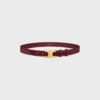 Triomphe Belt 25Mm in Taurillon Leather Triomphe Belt 25Mm in Taurillon Leather