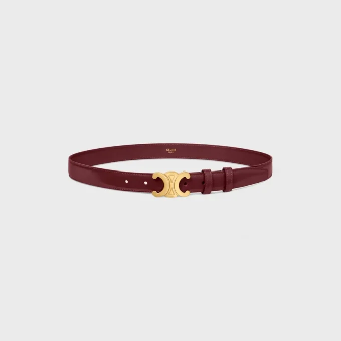 Triomphe Belt 25Mm in Taurillon Leather Triomphe Belt 25Mm in Taurillon Leather