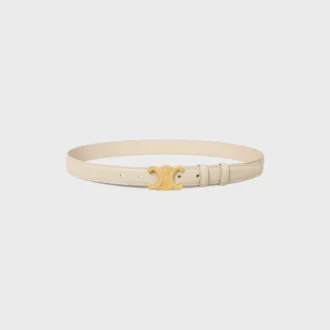 Triomphe Belt 25Mm in Taurillon Leather