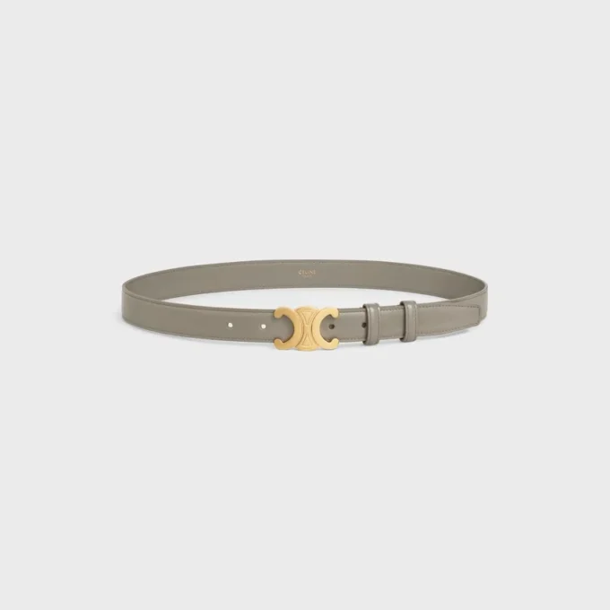Triomphe Belt 25Mm in Taurillon Leather Triomphe Belt 25Mm in Taurillon Leather