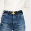 Triomphe Belt 25Mm in Taurillon Leather Triomphe Belt 25Mm in Taurillon Leather