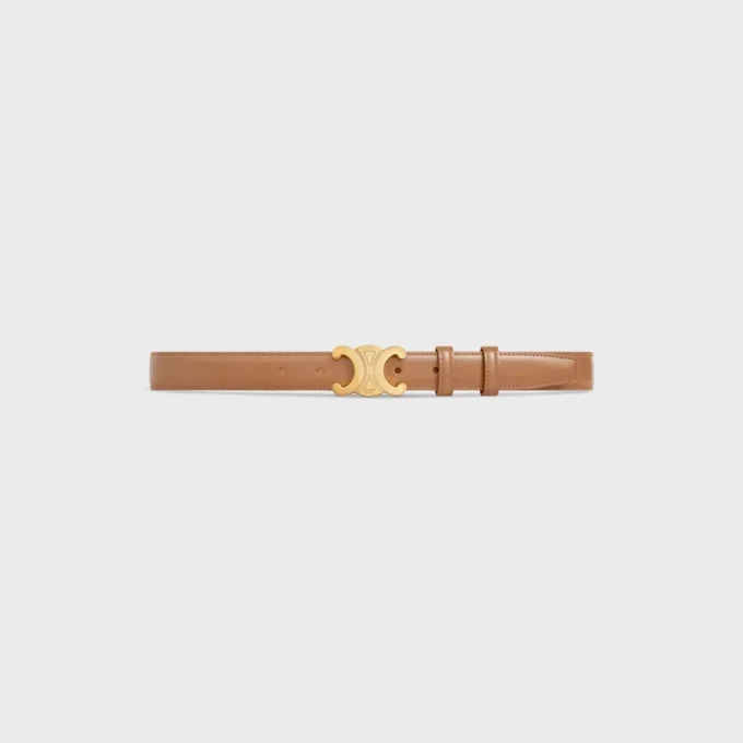 Triomphe Belt 25Mm in Taurillon Leather Triomphe Belt 25Mm in Taurillon Leather
