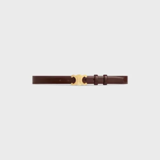 Triomphe Belt 25Mm in Taurillon Leather