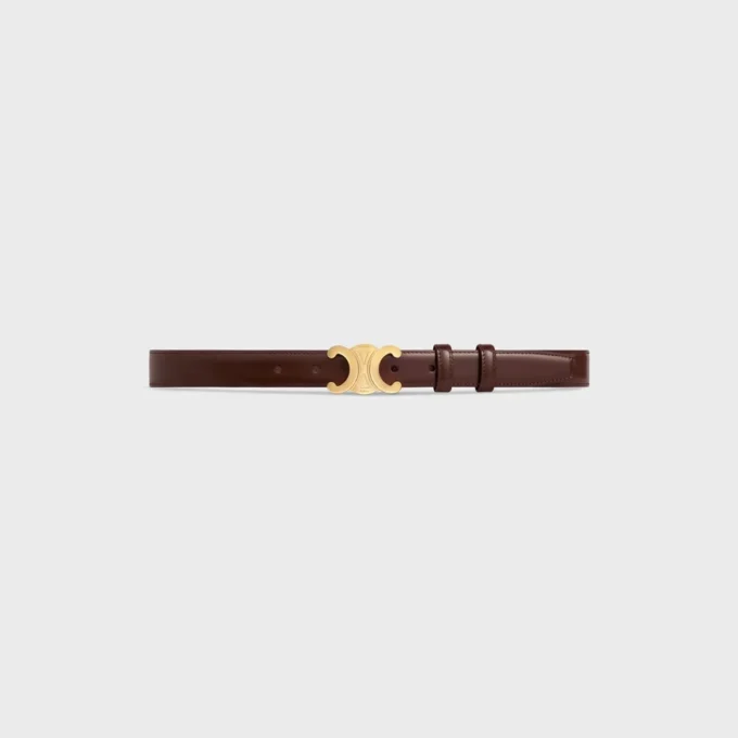 Triomphe Belt 25Mm in Taurillon Leather Triomphe Belt 25Mm in Taurillon Leather
