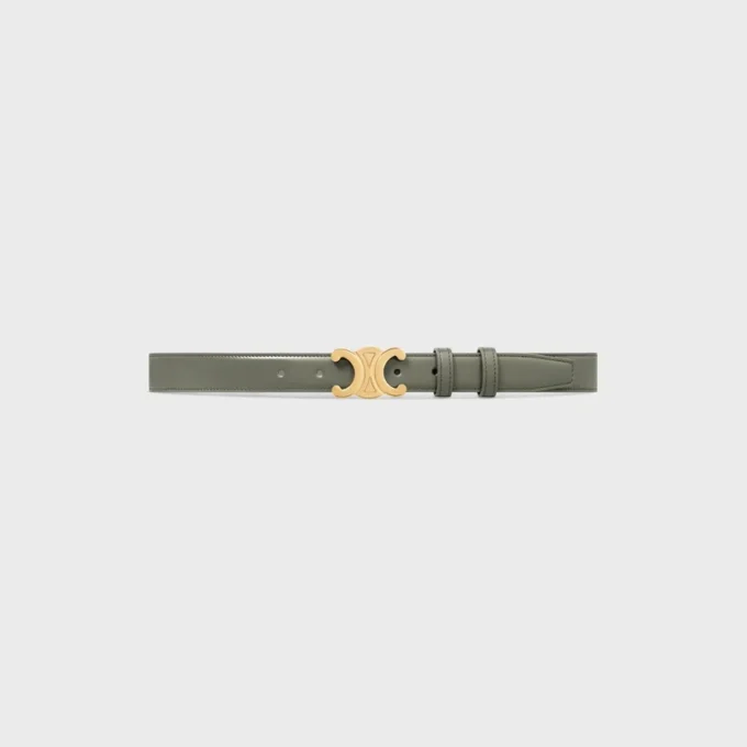 Triomphe Belt 25Mm in Taurillon Leather Triomphe Belt 25Mm in Taurillon Leather
