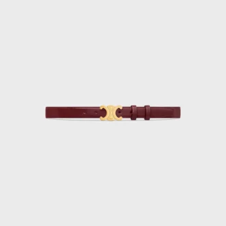 Triomphe Belt 25Mm in Taurillon Leather