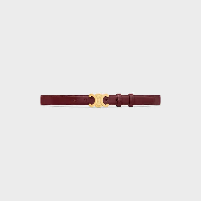 Triomphe Belt 25Mm in Taurillon Leather Triomphe Belt 25Mm in Taurillon Leather
