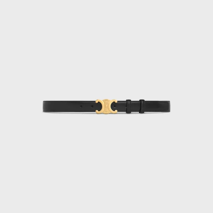 Triomphe Belt 25Mm in Taurillon Leather Triomphe Belt 25Mm in Taurillon Leather