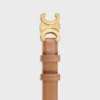 Triomphe Belt 25Mm in Taurillon Leather Triomphe Belt 25Mm in Taurillon Leather