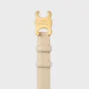Triomphe Belt 25Mm in Taurillon Leather Triomphe Belt 25Mm in Taurillon Leather