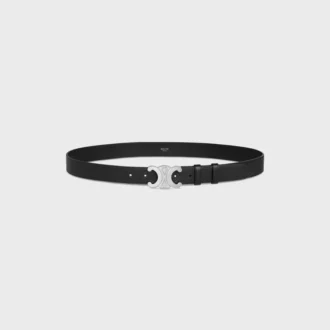 Triomphe Belt 30Mm in Grained Calfskin