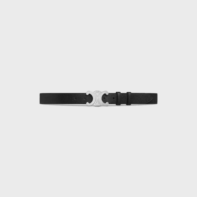 Triomphe Belt 30Mm in Grained Calfskin Triomphe Belt 30Mm in Grained Calfskin
