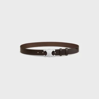 Triomphe Belt 30Mm in Vintage Calfskin