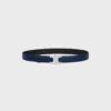Triomphe Buckle in Metal & Reversible Strap 25Mm in Smooth and Grained Calfskin Triomphe Buckle in Metal & Reversible Strap 25Mm in Smooth and Grained Calfskin