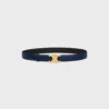 Triomphe Buckle in Metal & Reversible Strap 25Mm in Smooth and Grained Calfskin Triomphe Buckle in Metal & Reversible Strap 25Mm in Smooth and Grained Calfskin