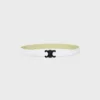 Triomphe Buckle in Metal & Reversible Strap 25Mm in Smooth and Grained Calfskin Triomphe Buckle in Metal & Reversible Strap 25Mm in Smooth and Grained Calfskin