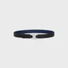 Triomphe Buckle in Metal & Reversible Strap 25Mm in Smooth and Grained Calfskin Triomphe Buckle in Metal & Reversible Strap 25Mm in Smooth and Grained Calfskin
