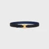 Triomphe Buckle in Metal & Reversible Strap 25Mm in Smooth and Grained Calfskin Triomphe Buckle in Metal & Reversible Strap 25Mm in Smooth and Grained Calfskin