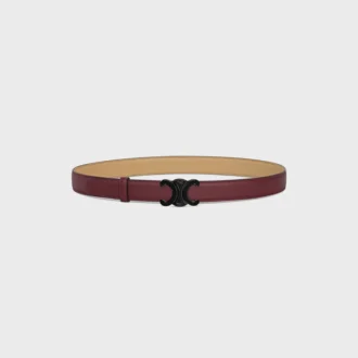 Triomphe Buckle in Metal & Reversible Strap 25Mm in Smooth and Grained Calfskin Triomphe Buckle in Metal & Reversible Strap 25Mm in Smooth and Grained Calfskin