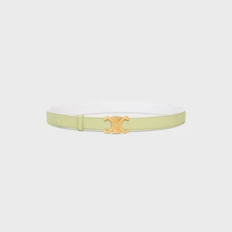 Triomphe Buckle in Metal & Reversible Strap 25Mm in Smooth and Grained Calfskin Triomphe Buckle in Metal & Reversible Strap 25Mm in Smooth and Grained Calfskin