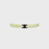 Triomphe Buckle in Metal & Reversible Strap 25Mm in Smooth and Grained Calfskin Triomphe Buckle in Metal & Reversible Strap 25Mm in Smooth and Grained Calfskin