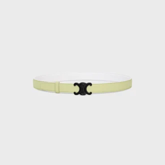 Triomphe Buckle in Metal & Reversible Strap 25Mm in Smooth and Grained Calfskin Triomphe Buckle in Metal & Reversible Strap 25Mm in Smooth and Grained Calfskin